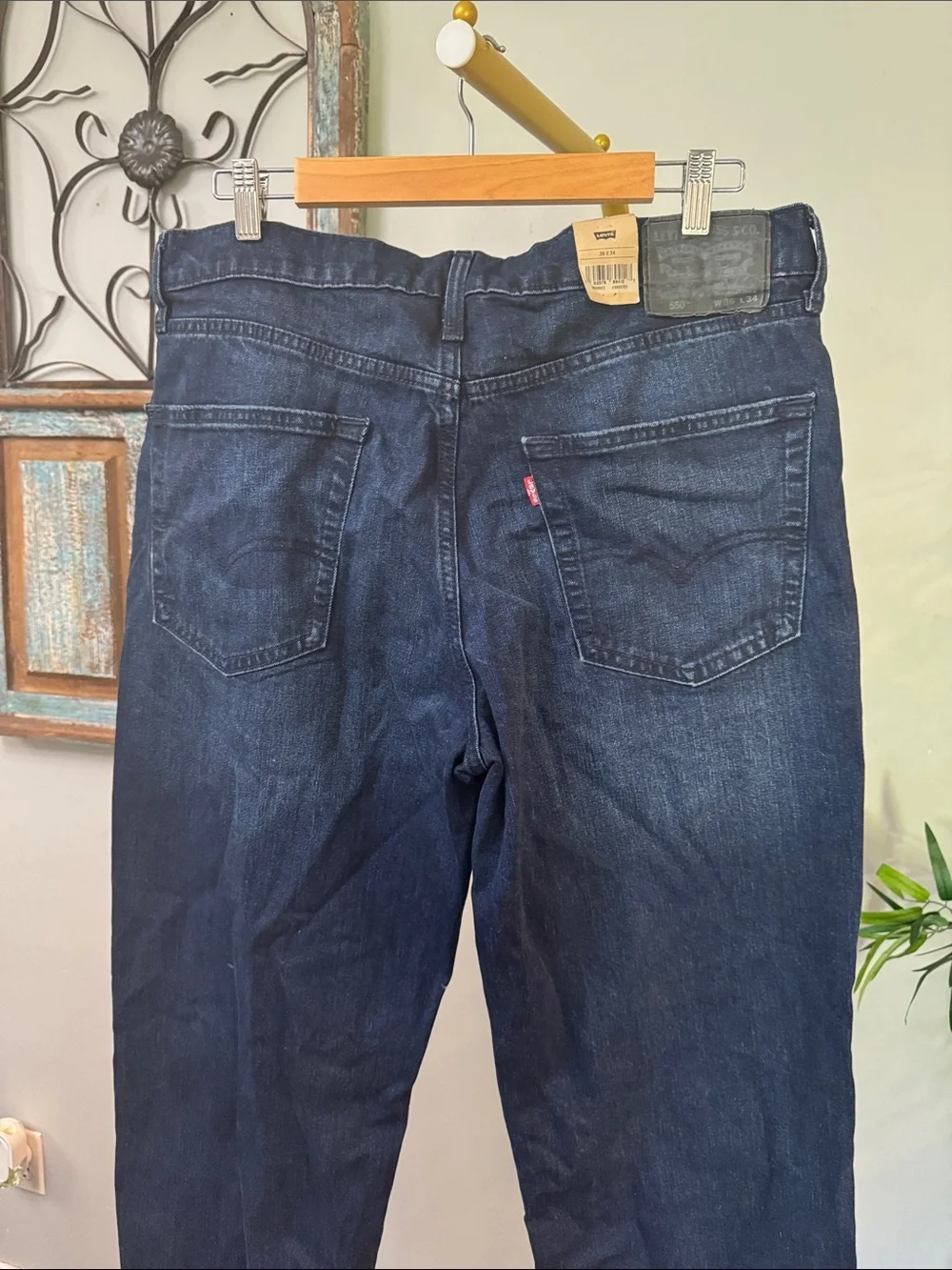 Levi's 550’s Men's Dark Straight Leg Jeans NWT 36 X 34